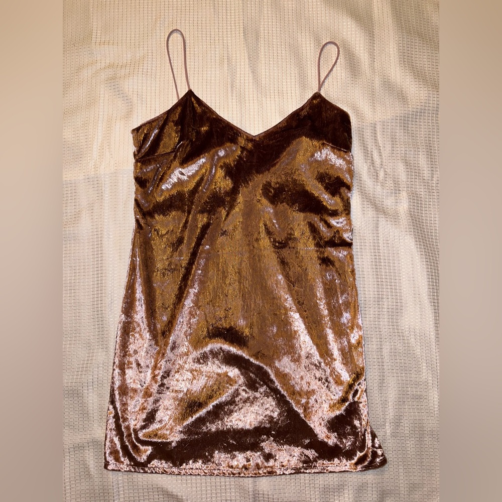 topshop velvet mini dress